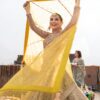 Jashn-e-Bahar Muted Gold Heavily Embellished Kalidar Lehenga